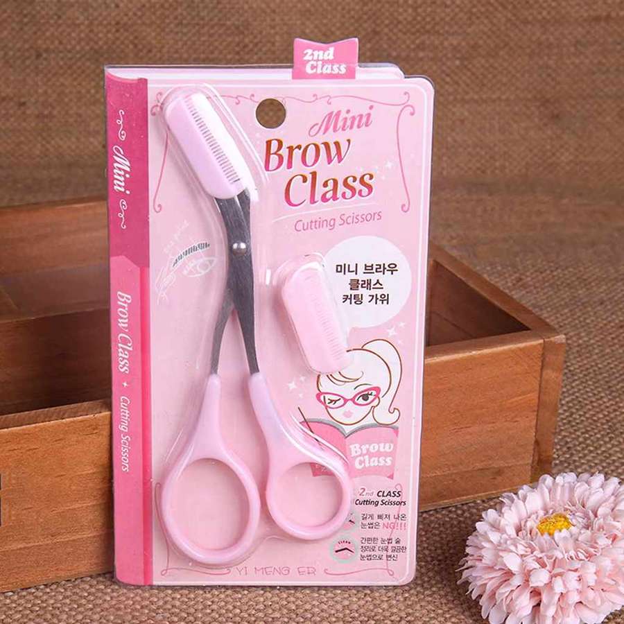 ملقط حواجب مع مشط