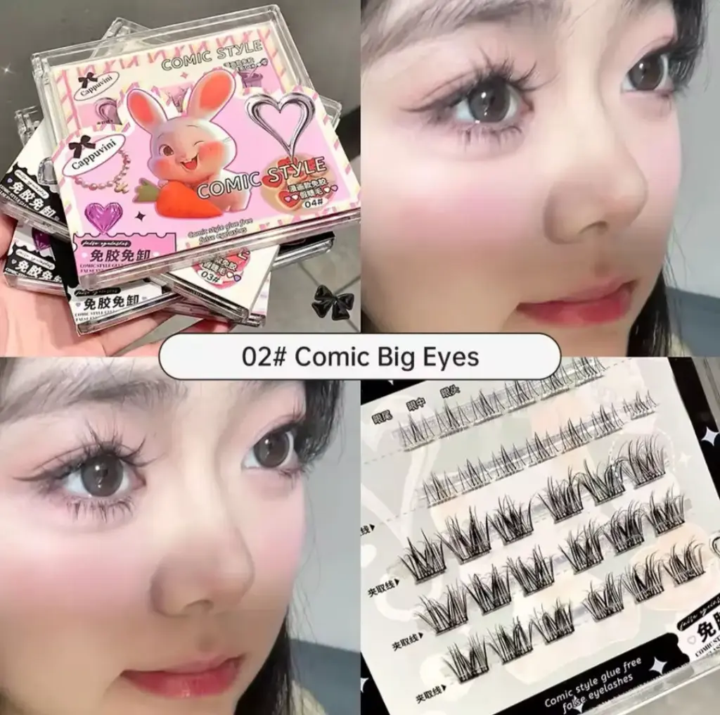 رموش COMIC STYLE مع لاصق 24 ساعة